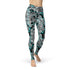 Spacefish Army Electric Blue Octofloral Leggings