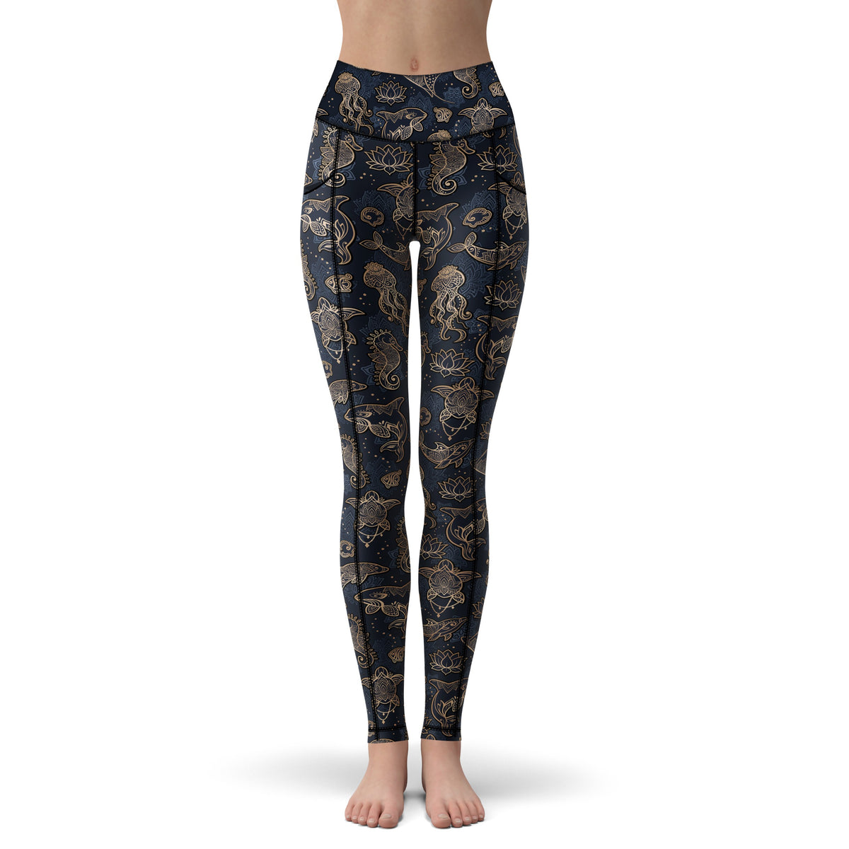 Spacefish Army  Ocnmandala Leggins