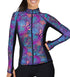 Spacefish Army Coral Kaleidoscope Zip Up Rash Guard