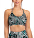 Spacefish Army Electric Blue Octofloral Bikini Sports Bra Hybrid