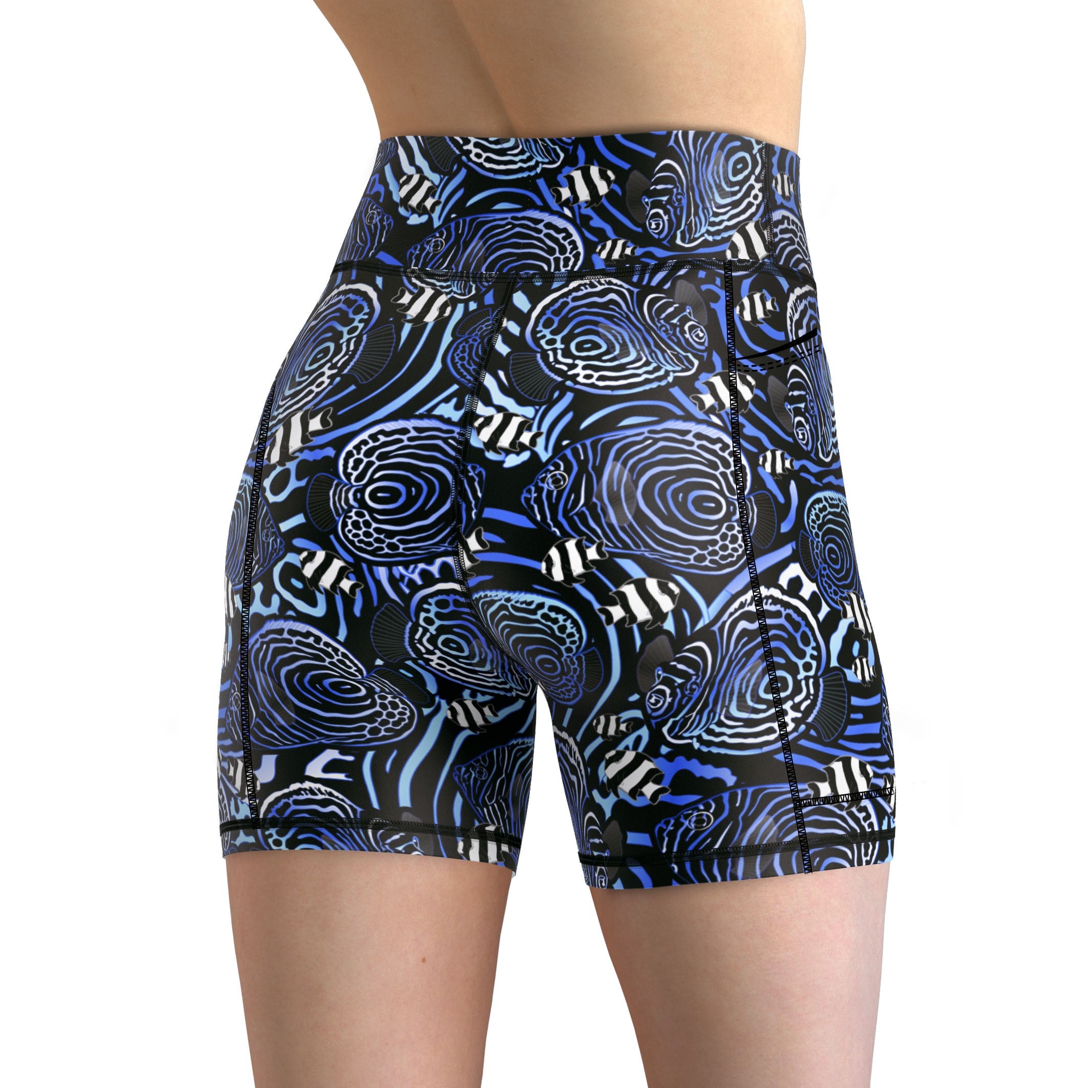 Spacefish Army Angelfish Hypnosis Shorts